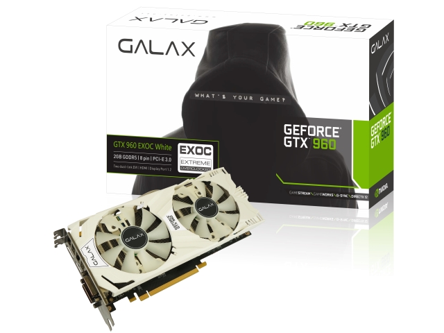 Galax Gf Pgtx960 2gd5 Exoc White Galax Exoc White Geforce Gtx 960 2gb 128 Bit Gddr5 Pci Express対応ビデオカード 製品詳細 パソコンshopアーク Ark