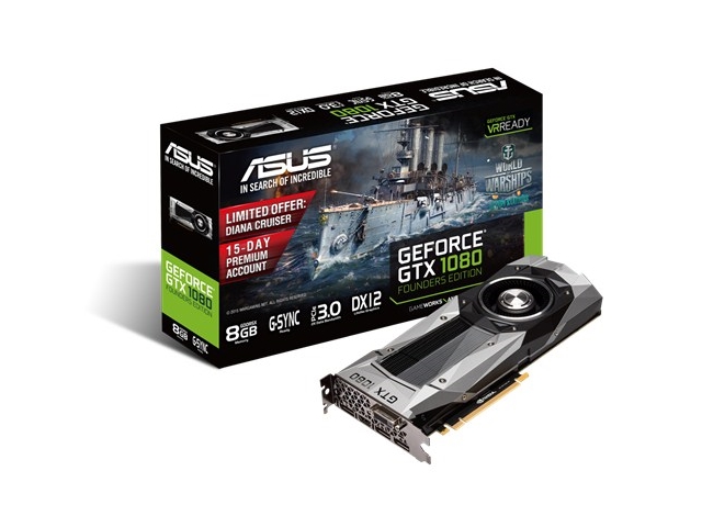 ASUS GTX1080-8G (GeForce GTX 1080 Founders Edition) GeForce GTX 