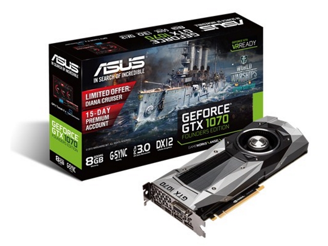 ASUS GTX1070-8G (GeForce GTX 1070 Founders Edition) GeForce GTX 1070