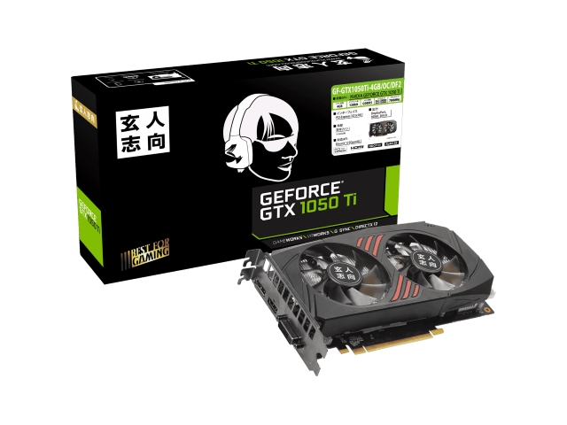 玄人志向 GF-GTX1050Ti-4GB/OC/DF2 GeForce GTX 1050 Ti 4GB 128-bit GDDR5 PCI