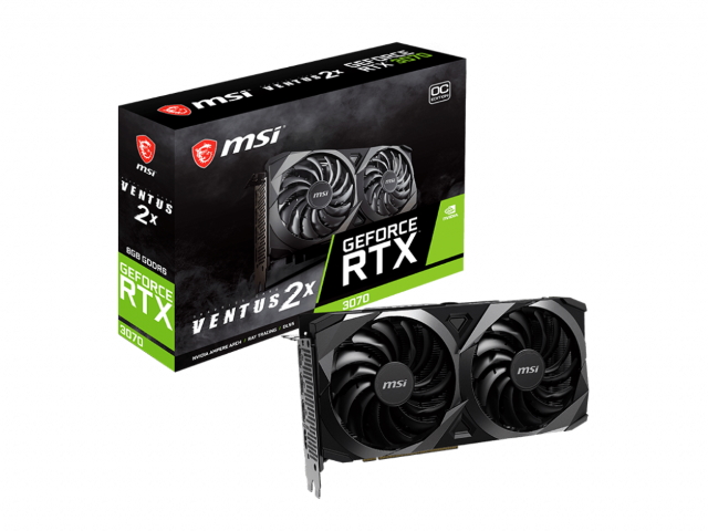 MSI GeForce RTX 3070 VENTUS 2X OC VENTUS GEFORCE RTX 3070 8GB 256-bit