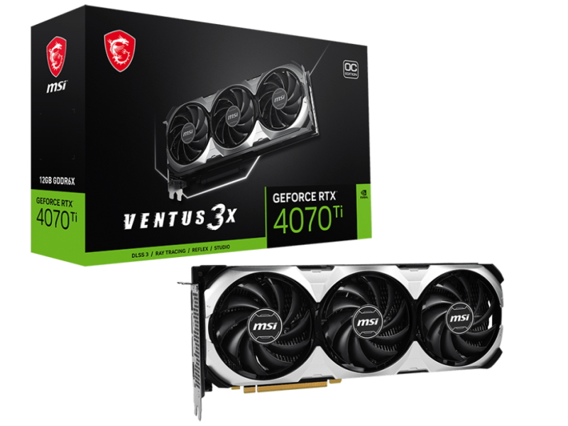 ジャンク GeForce RTX 4070 Ti VENTUS 3X 12G 商品レビュー詳細 | MSI GeForce RTX 4070 Ti VENTUS 3X 12G OC VENTUS