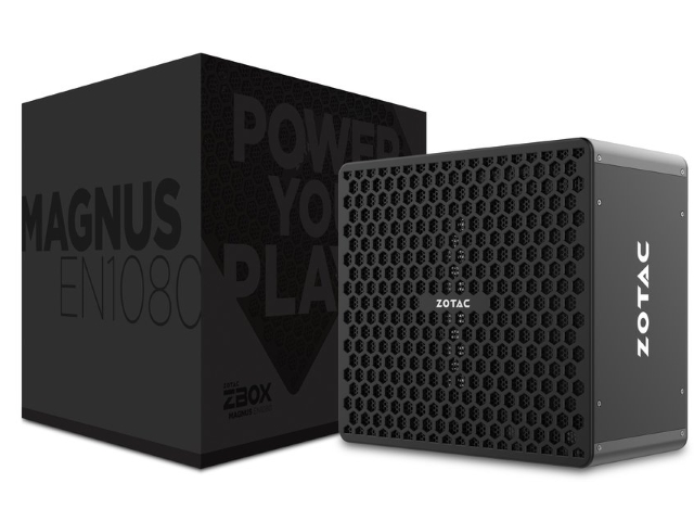 Zotac Magnus En1080 10 Year Anniversary Edition With Windows 10 Home Zbox En1080 J W2b Zbox Eseries Windows 10 Home 64bit プリインストール済み 第6世代 Intel Core I7 6700 プロセッサーと Pascalアーキテクチャのハイエンドgpu Nvidia Geforce Gtx 1080