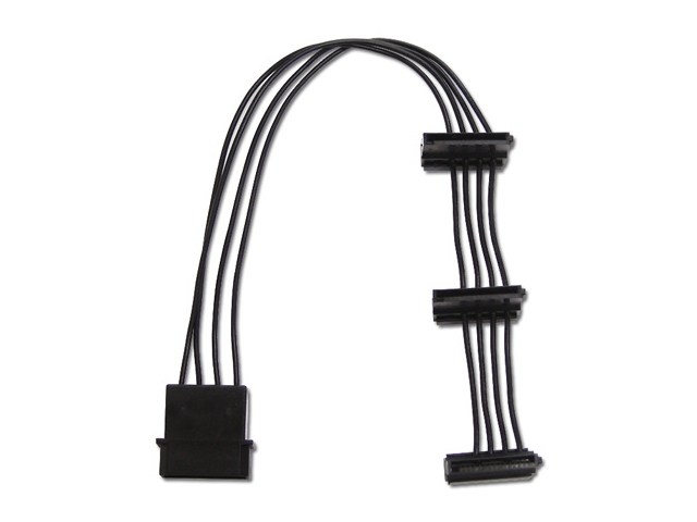 Ainex Ainex D3 1504sau 電源3分岐ケーブル 大4p Sata 上l型コネクタ 製品詳細 パソコンshopアーク Ark