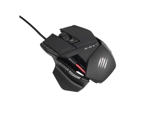 RAT 3 Gaming Optical Mouse 3500 dpi Matt Black NEW Mad Catz Cyborg R.A.T