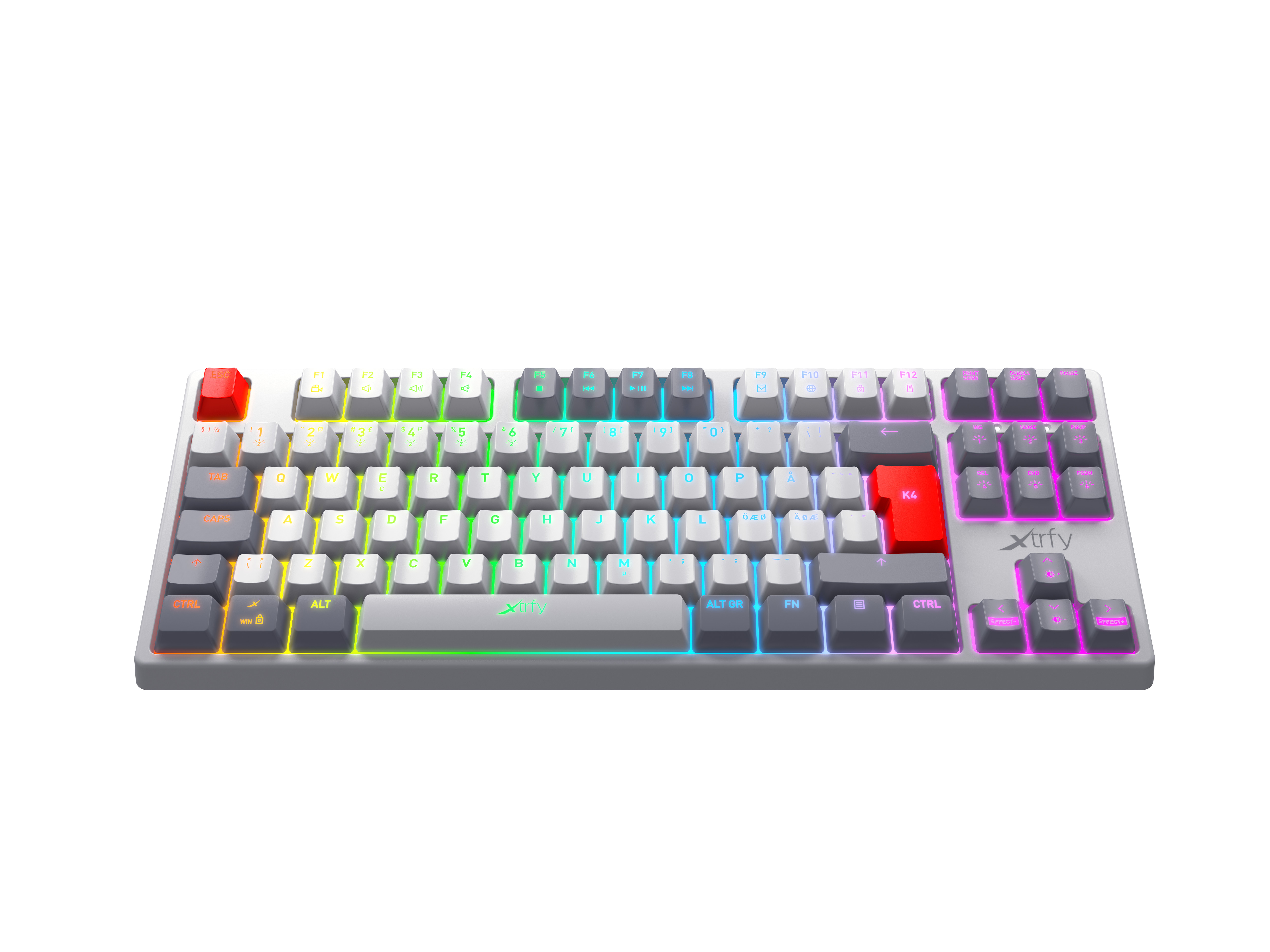 Xtrfy K4 Tkl Rgb レトロ 英語配列 赤軸メカニカル テンキーレス ゲーミングキーボード K4 製品詳細 パソコンshopアーク Ark