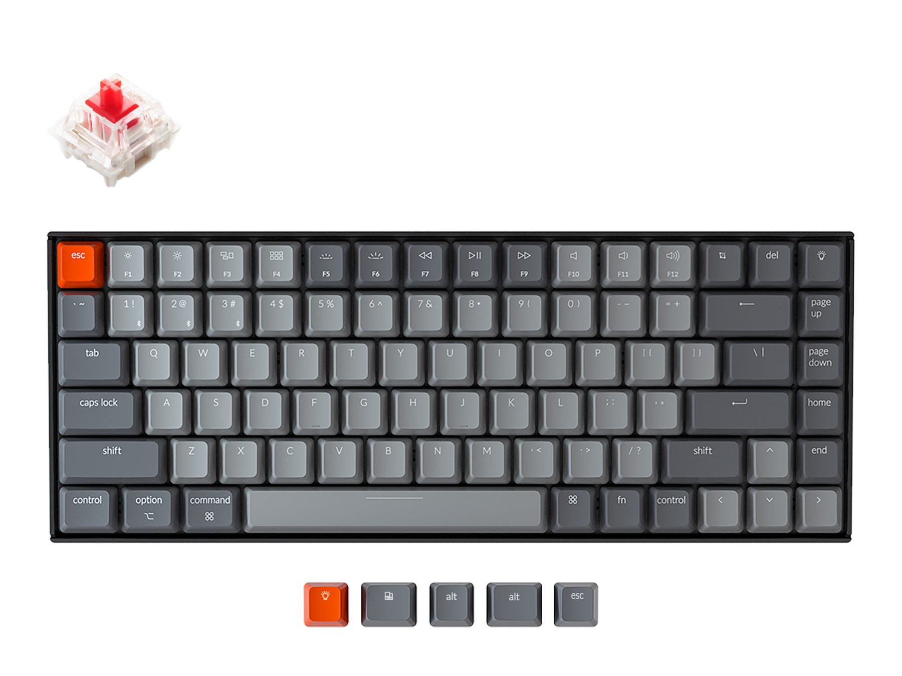 価格.com - Keychron K2 Wireless Mechanical Keyboard White LED US 赤軸 価格比較