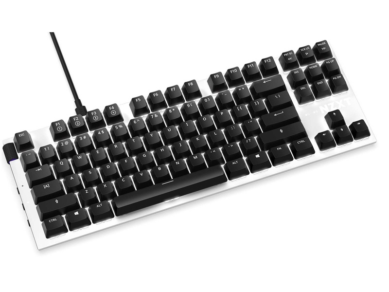 爆買い新作 NZXT FUNCTION MINITKL ゲーミングキーボード 白 NZXT FUNCTION ゲーミングキーボード ホワイト KB-1FSUS-WR KB590