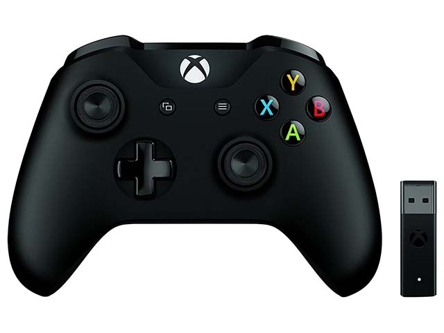 Microsoft Xbox Controller + Wireless Adapter for Windows 10 (Xbox 