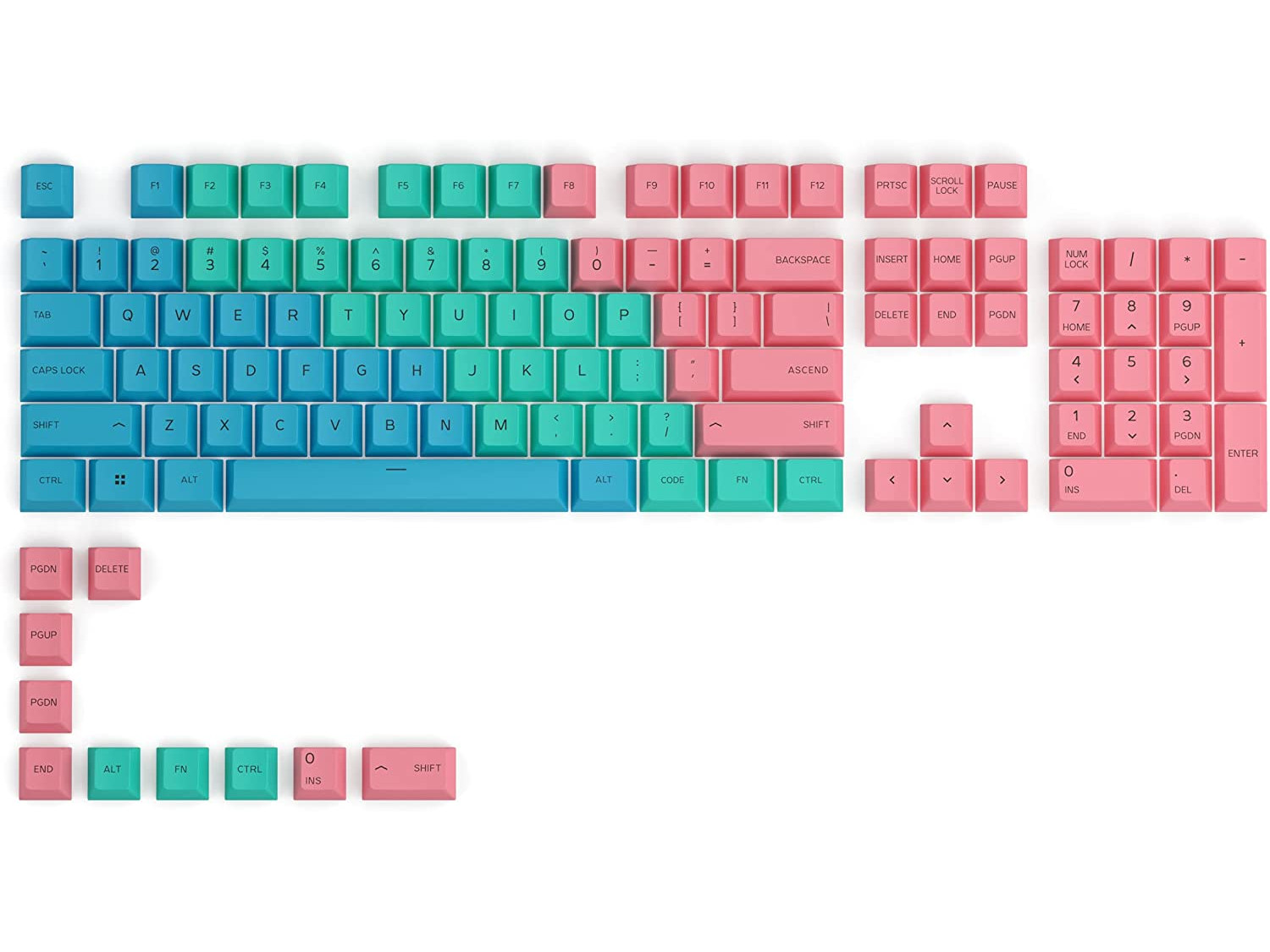 ROG PBTダブルショットのキーキャップ RX KEY Claymore II|PC周辺機器 ROG PBTダブルショットのキーキャップ RX KEY Claymore II|PC周辺機器