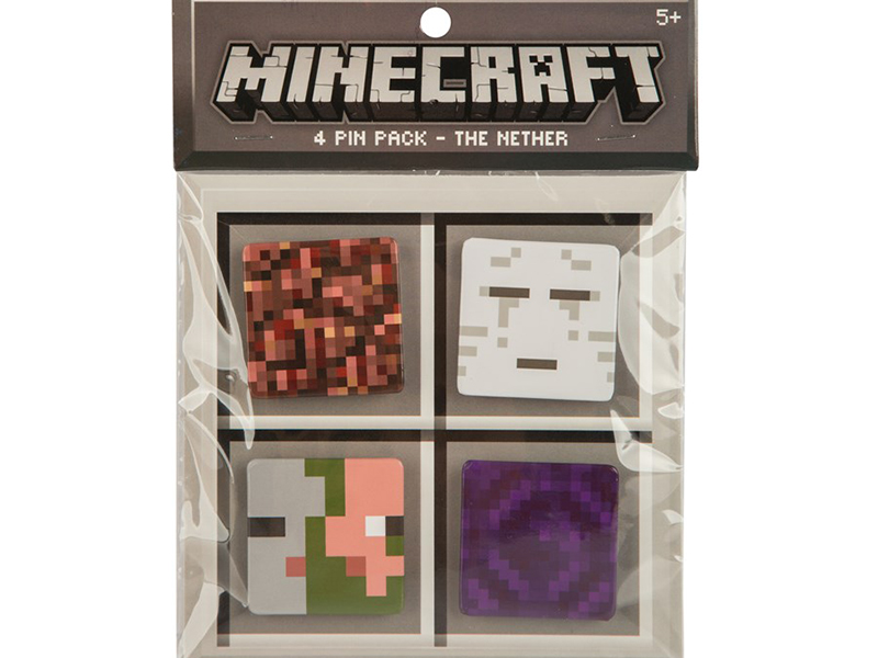 J Nx Minecraft Nether 4 Button Pack Minecraftシリーズ マインクラフト ネザー ピンバッジ4個入りパック 製品詳細 パソコンshopアーク Ark