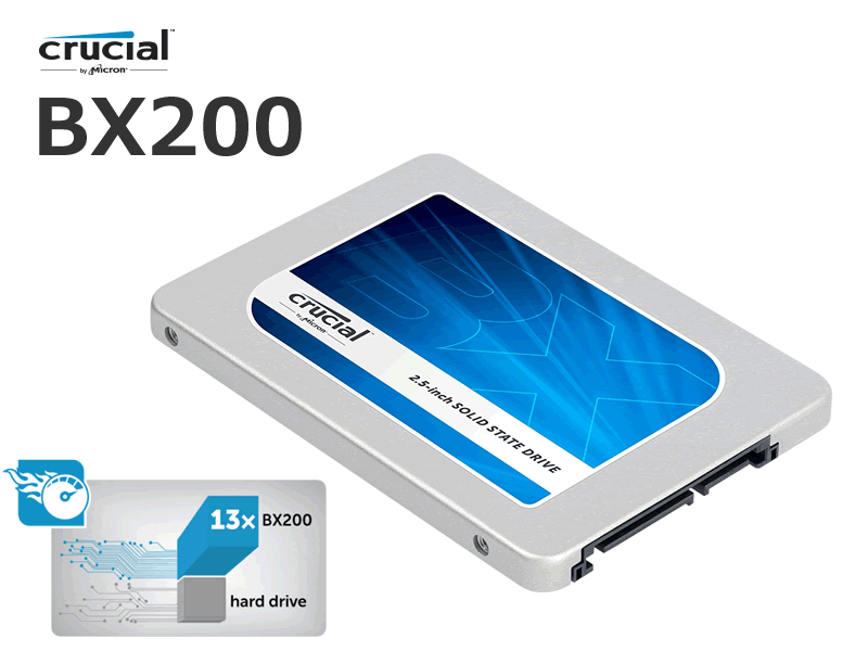 Crucial TLC NAND採用2.5インチSSD 「BX200」シリーズ販売開始 | Ark