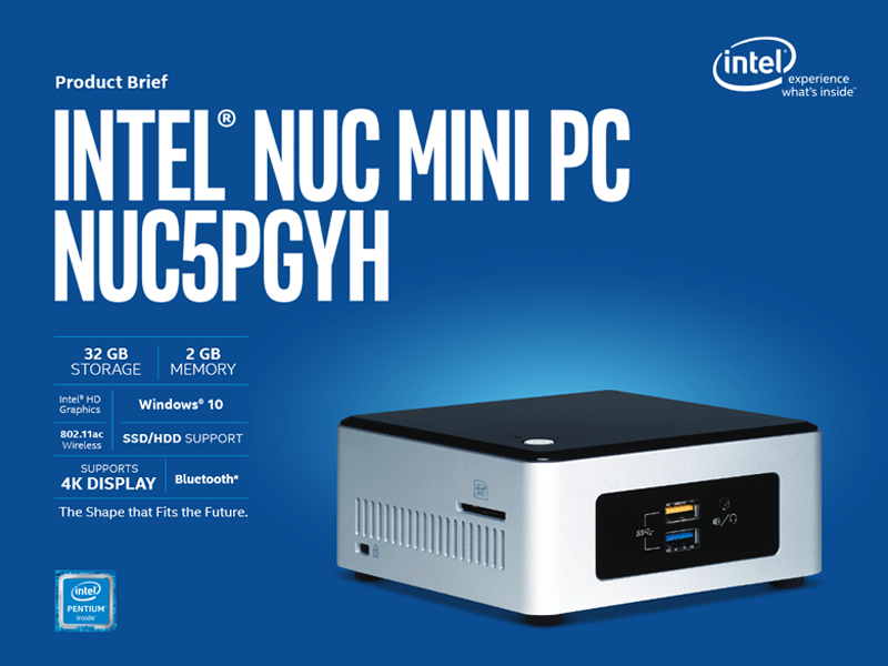 Intel NUC Pentium N3700搭載
