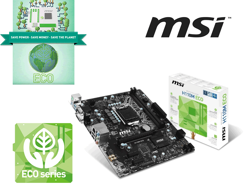 SkylakeもECO、電球よりも消費電力の少ないMSI ECOシリーズにSkylake