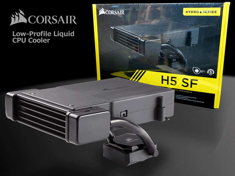 Mini-ITX専用水冷一体型タイプのCPUクーラー「Corsair H5 SF」 | Ark