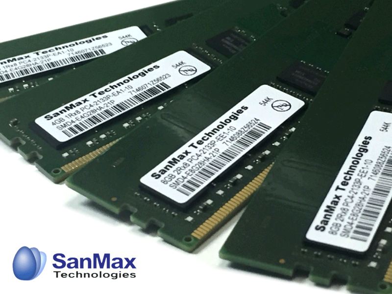 動作確認済SanMax 64GB(32GB×2)DDR4メモリ 3200MT/s 1枚で32GBの大容量や片面16GBなど、サンマックスDDR4 3200MHz対応