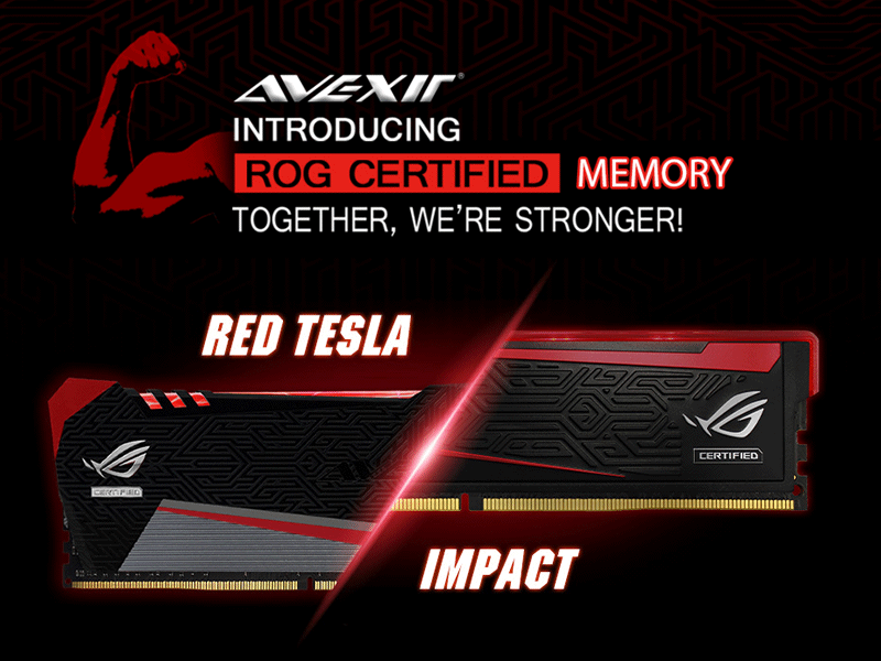 DDR4 2666 Avexir ROG Impact 16GB(8GBｘ２)