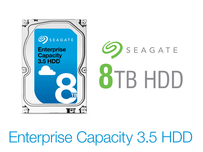 24時間365日稼動を前提、Seagate SATA 3.5インチHDD 8TBモデルに大容量