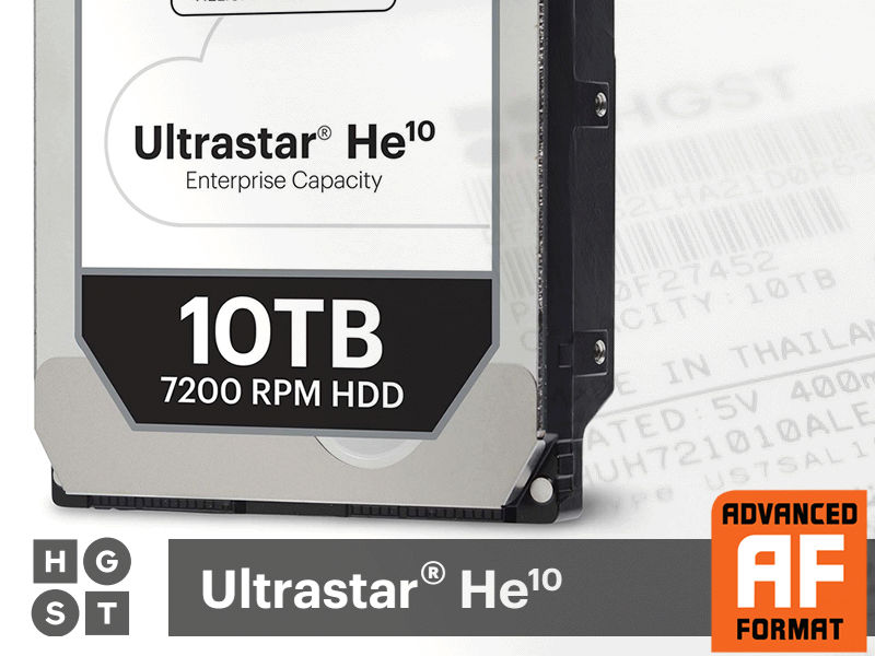 HGSTブランドから大容量「10TB」のSATA接続対応3.5インチHDD