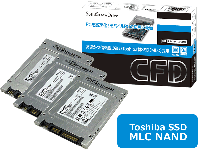 東芝製SSD 256GB 使用時間短 362時間 CFD