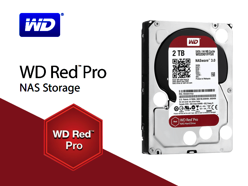 WD Red Pro 2TB HDD - PCパーツ