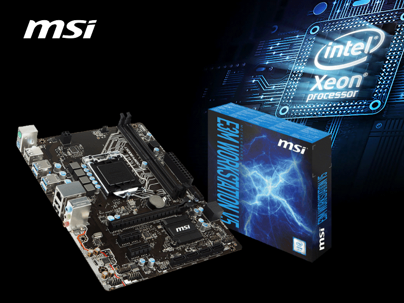 Xeon E3-1200v5シリーズ対応するソケットLGA1151搭載MicroATXマザー