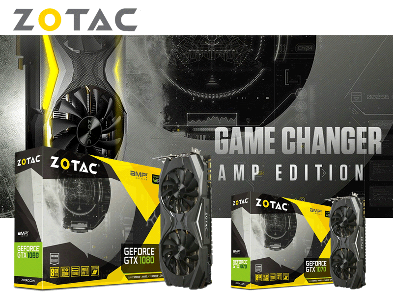 オリジナルクーラーIceStorm採用GEFORCE GTX 10シリーズ搭載