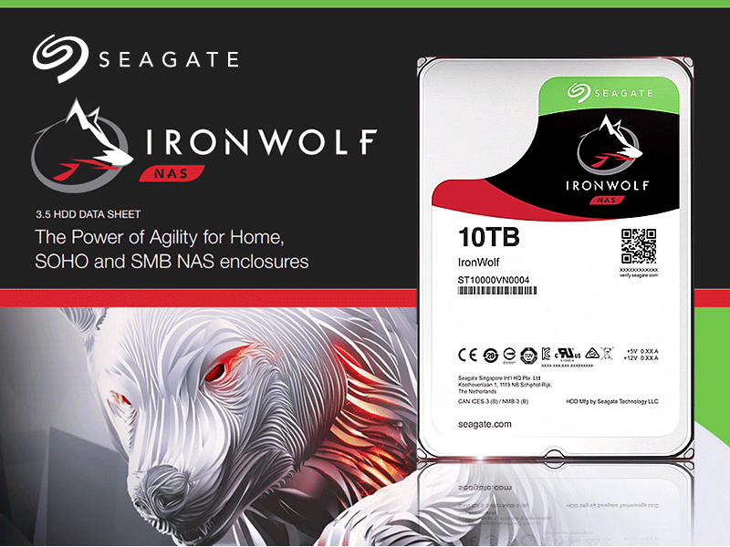 コストパフォーマンスに優れたNAS用3.5インチHDD「Seagate IronWolf