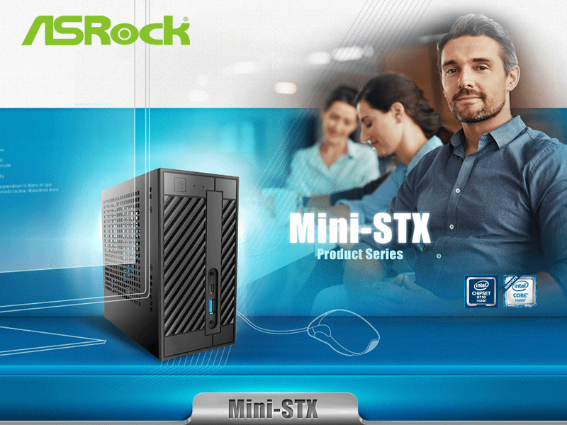 Mini-STXサイズのマザーボードを採用したベアボーンキット Mini-STXサイズのマザーボードを採用したベアボーンキット