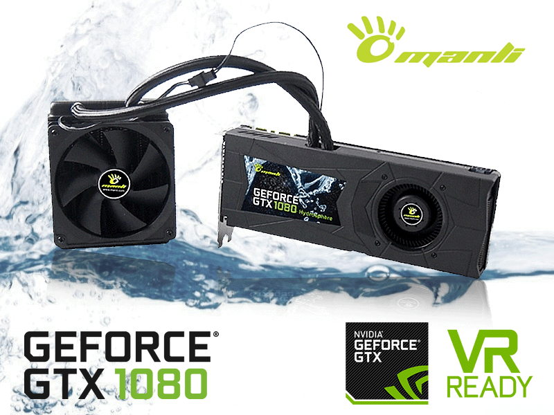 液冷ハイブリットクーラー搭載、OC仕様のGEFORCE GTX1080搭載 液冷ハイブリットクーラー搭載、OC仕様のGEFORCE GTX1080搭載