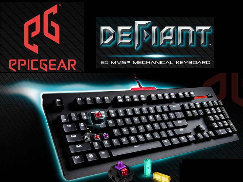 キースイッチ交換に対応したゲーミングキーボード「EPIC GEAR DeFiant