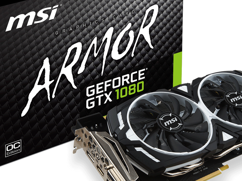 Msi 準ファンレス対応クーラー採用gtx1080搭載グラフィックスカード Geforce Gtx 1080 Armor 8g Oc Ark Tech And Market News Vol