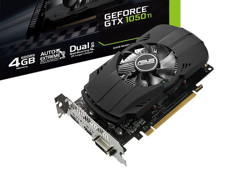 ASUSからベーシックな構成のGEFORCE GTX1050Ti搭載カード「PH