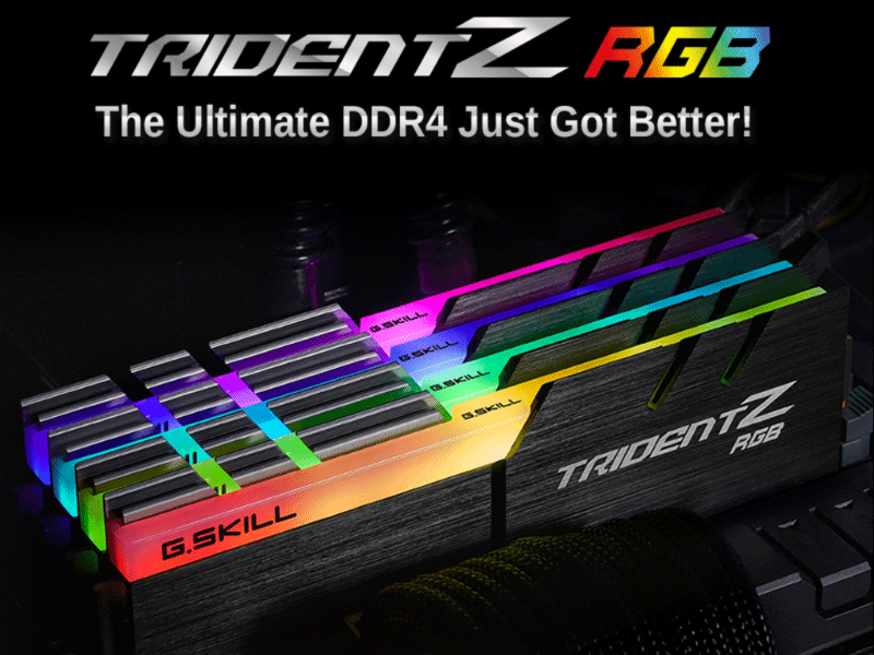 G.SKILL DDR4 Trident Z RGB  16GB　メモリ