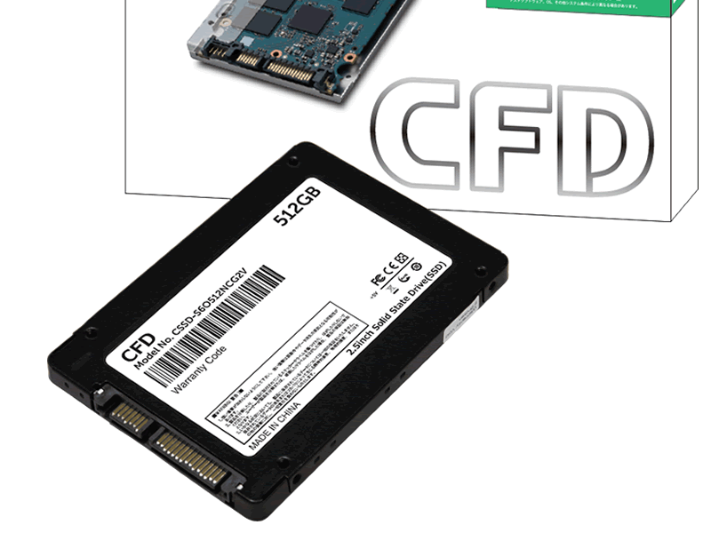 CFDブランド初の3D NANDタイプの2.5インチSATA SSD 512GBモデル「CSSD