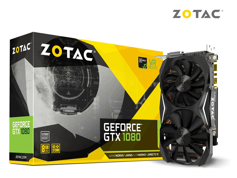 ZotacからコンパクトでパワフルなGTX1080搭載カード「GeForce GTX 1080