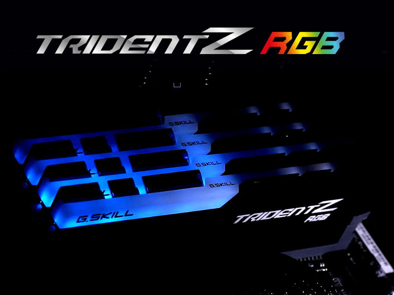 G.SKill RGBイルミネーション搭載「Trident Z RGB」シリーズ用