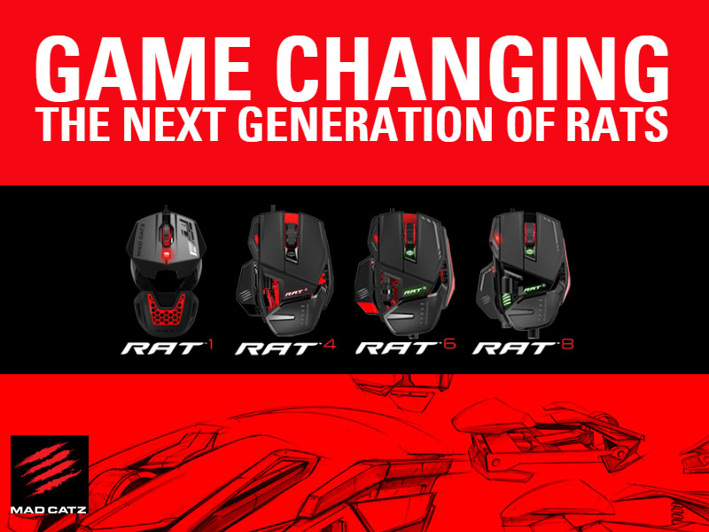 マッドキャッツからゲーミングマウス「RAT」シリーズと、「GLIDE」マウスパッドの新製品が発売 | Ark Tech and Market News  Vol.3001179