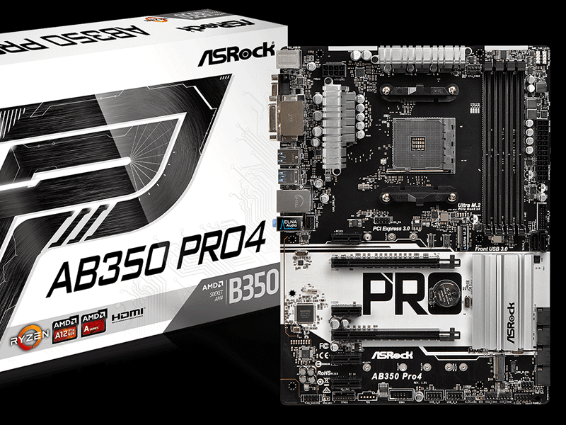 ASRock、B350搭載RYZENプロセッサー対応ATXマザーボード「AB350 Pro4 ...