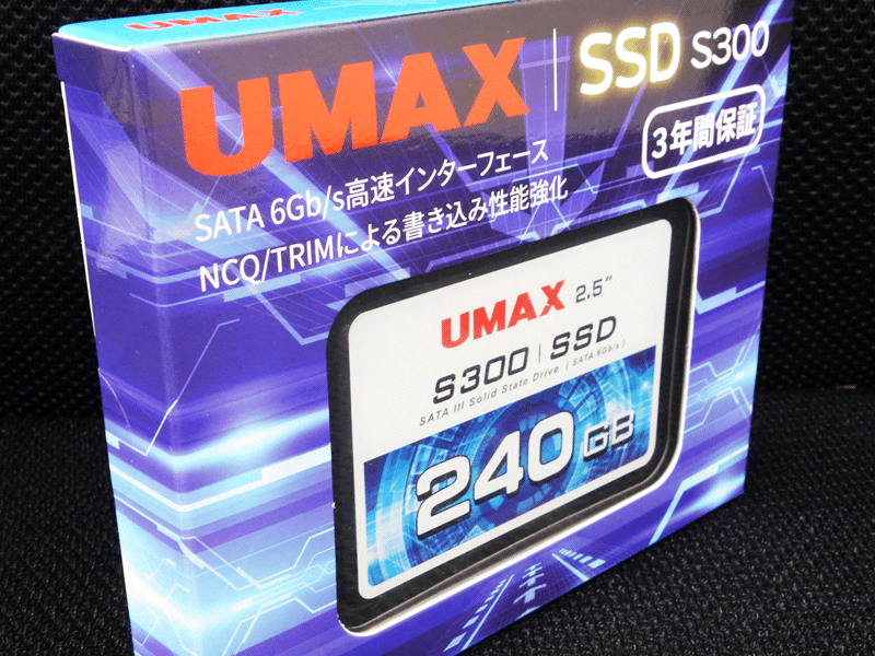 UMAXからSMIコントローラーとTLC NAND構成の2.5インチSATA SSD「UMAX