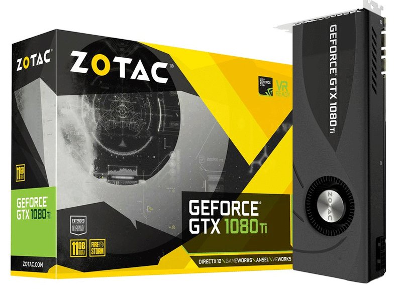 Zotac外排気ブロアーファン搭載geforce Gtx1080tiカード Geforce Gtx 1080 Ti Blower Ark Tech And Market News Vol