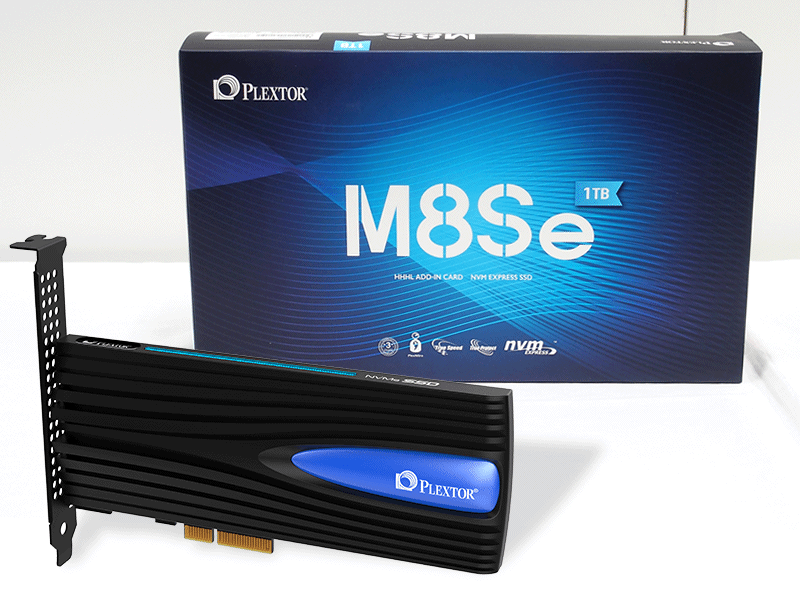Plextor NVMe SSD シリーズにTLC NAND採用PCI-Expressカードタイプ