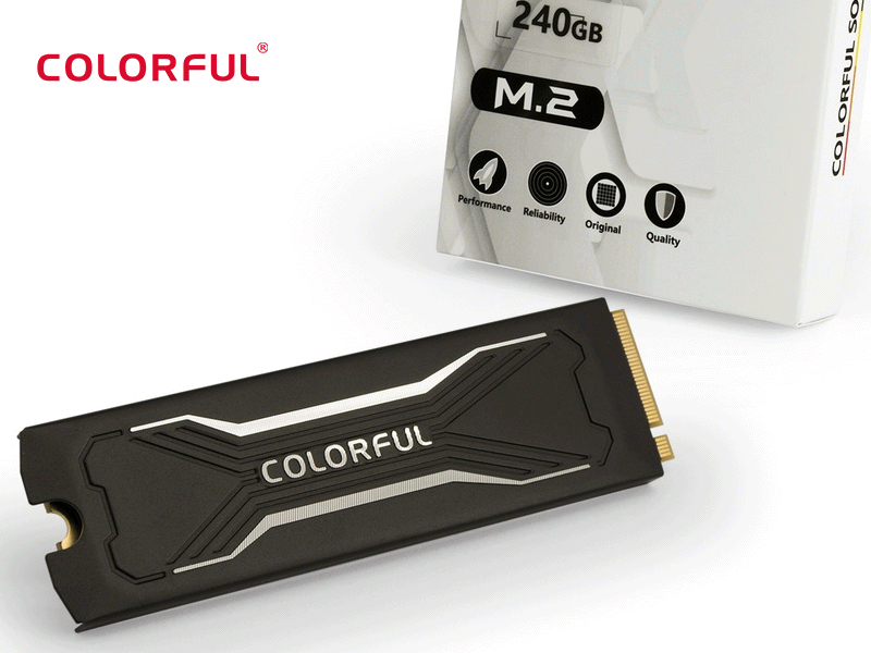 M.2 SATA、M.2 NVMe、2.5インチとCOLORFULブランド容量240GBのSSD 3