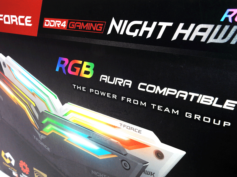 TEAMからRGB LEDを搭載しASUS AURA SYNCに対応するOCメモリー「NIGHT