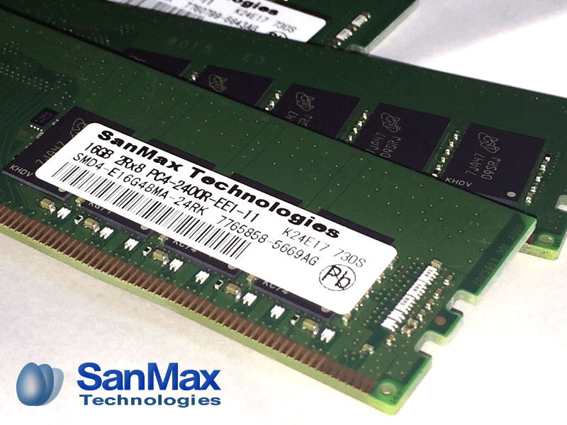 SanMax DDR4-2400R 8GB×10枚 SanMax DDR4-2400R 8GB×10枚 SANMAX 〔中古〕288P DDR4 2400 PC4-19200