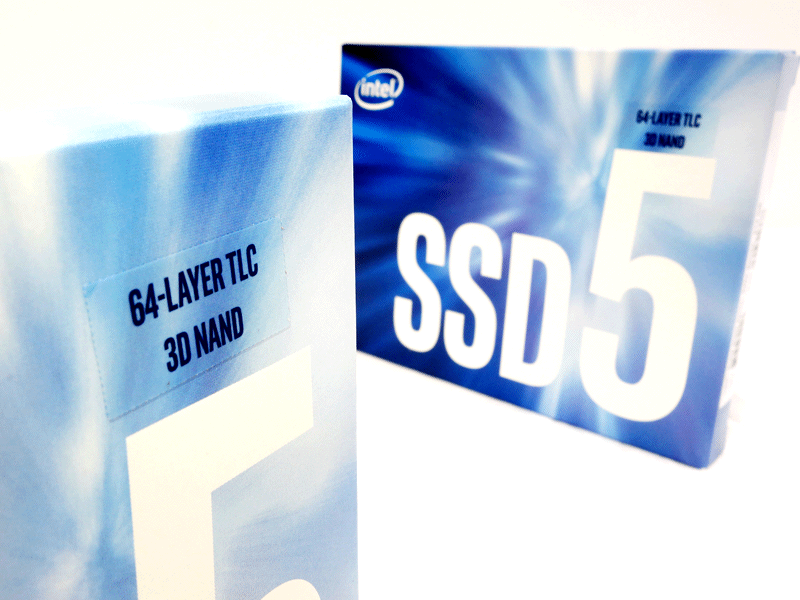 64層 3D TLC NAND採用、インテルの2.5インチ新スタンダードSSD「SSD