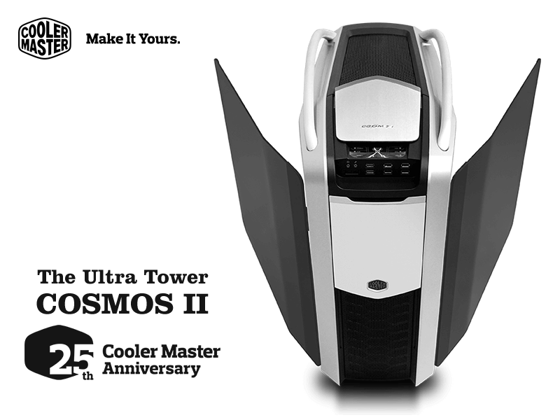クーラーマスターのフルタワーPCケースに創立25周年記念モデル「COSMOS