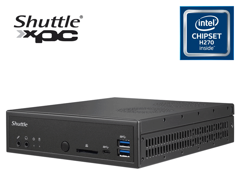 Shuttle最小1.3ℓクラスベアボーンキットにH270チップセット搭載モデル