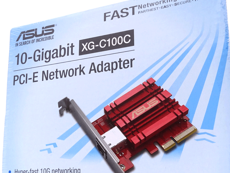 ASUSからAquantia AQC107採用、10Gbps対応PCI-Express x4接続LANカード「XG-C100C」 | Ark