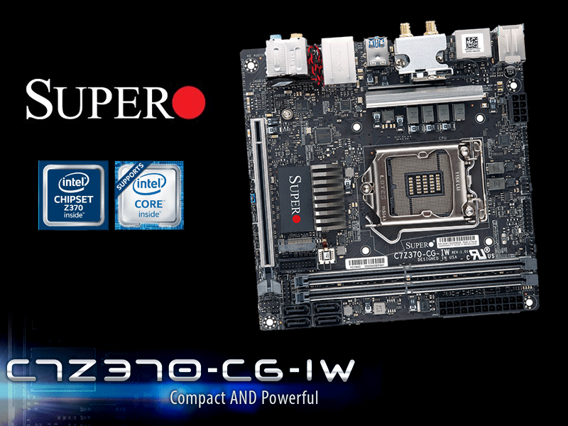 supero z370 itx マザボPCパーツ